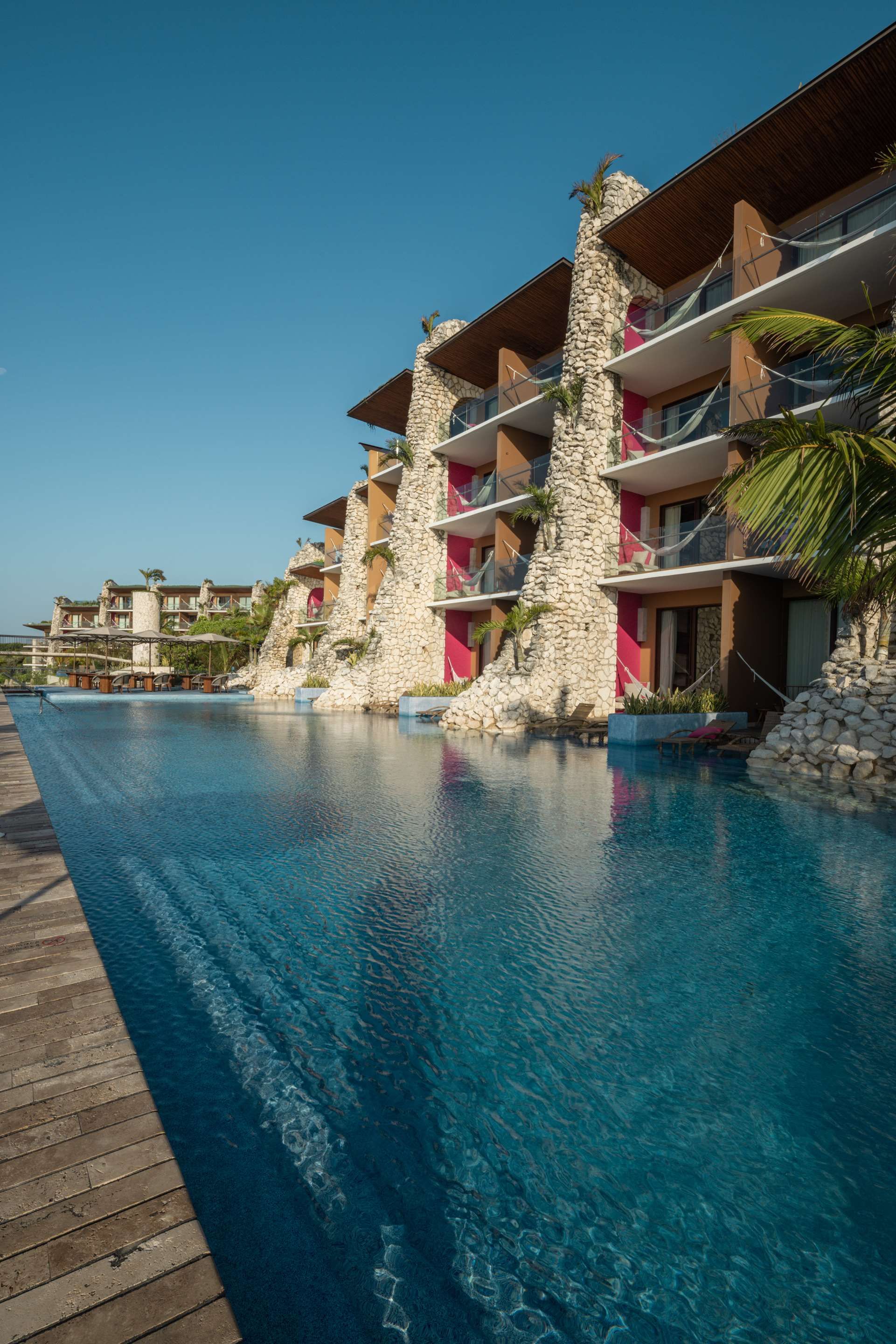 A pool at Hotel Xcaret Mexico