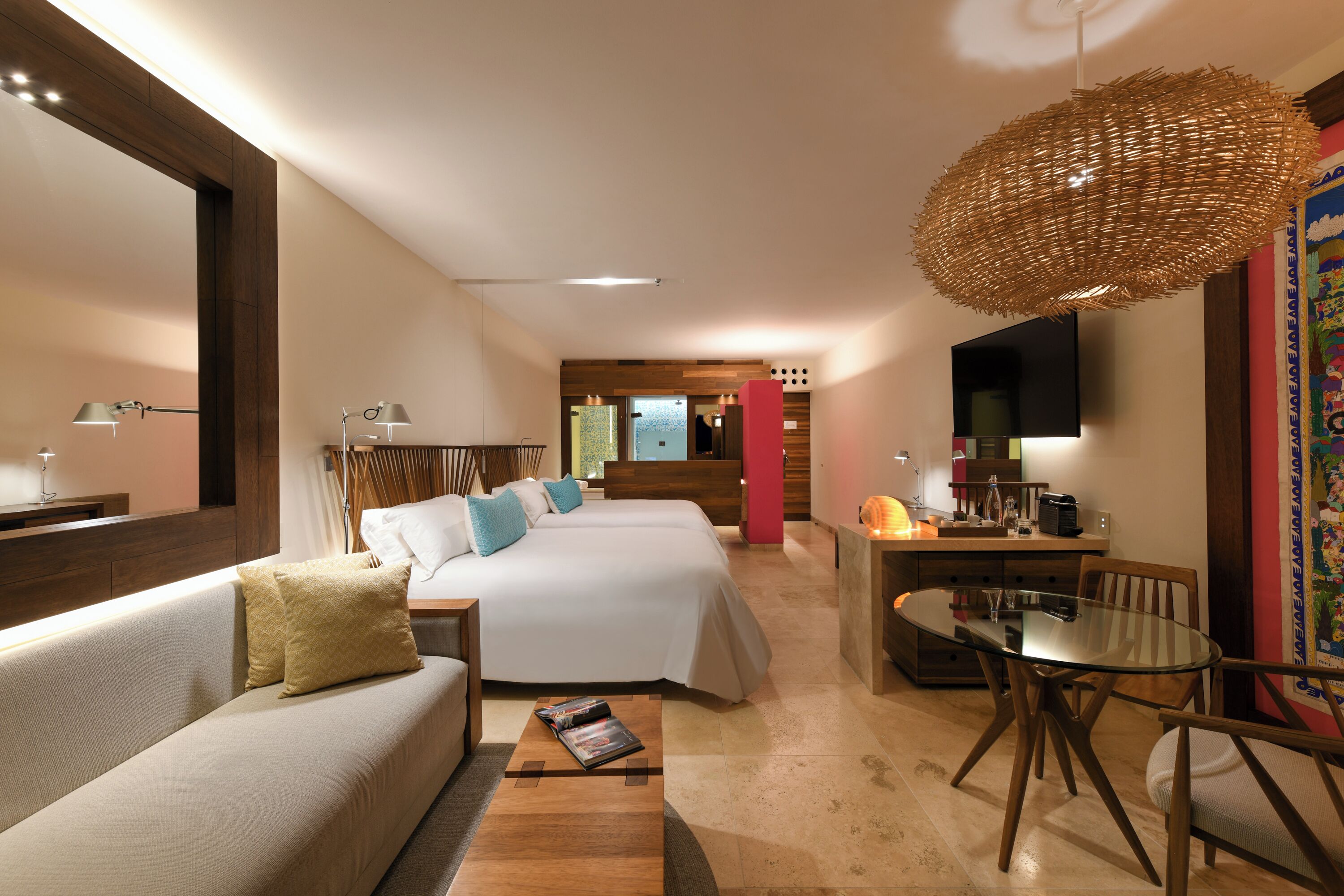 A suite at Hotel Xcaret Mexico